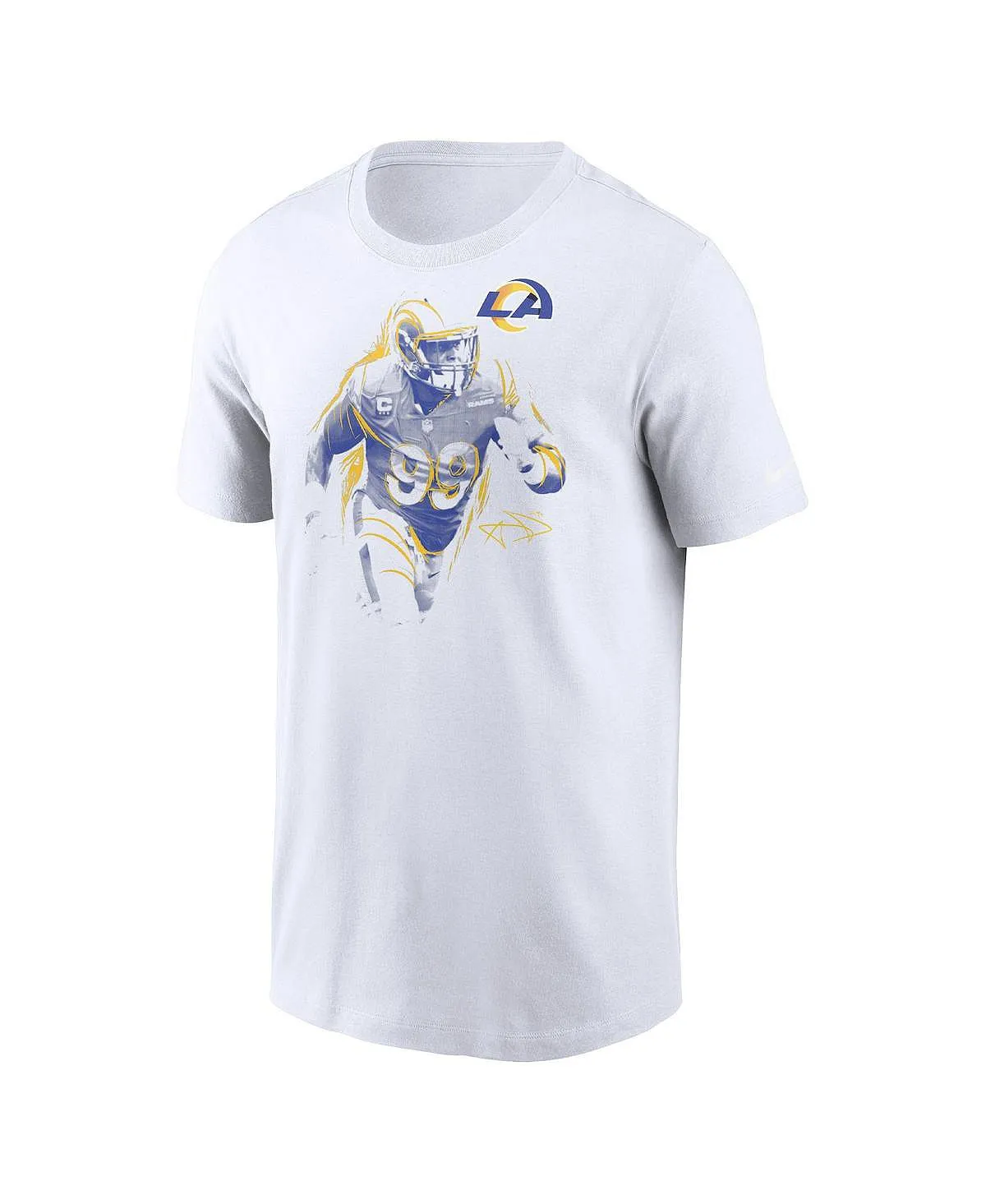 Men's Los Angeles Rams Aaron Donald Nike White T-Shirt