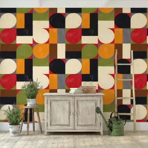 Mid Century Modern Retro Wallpaper