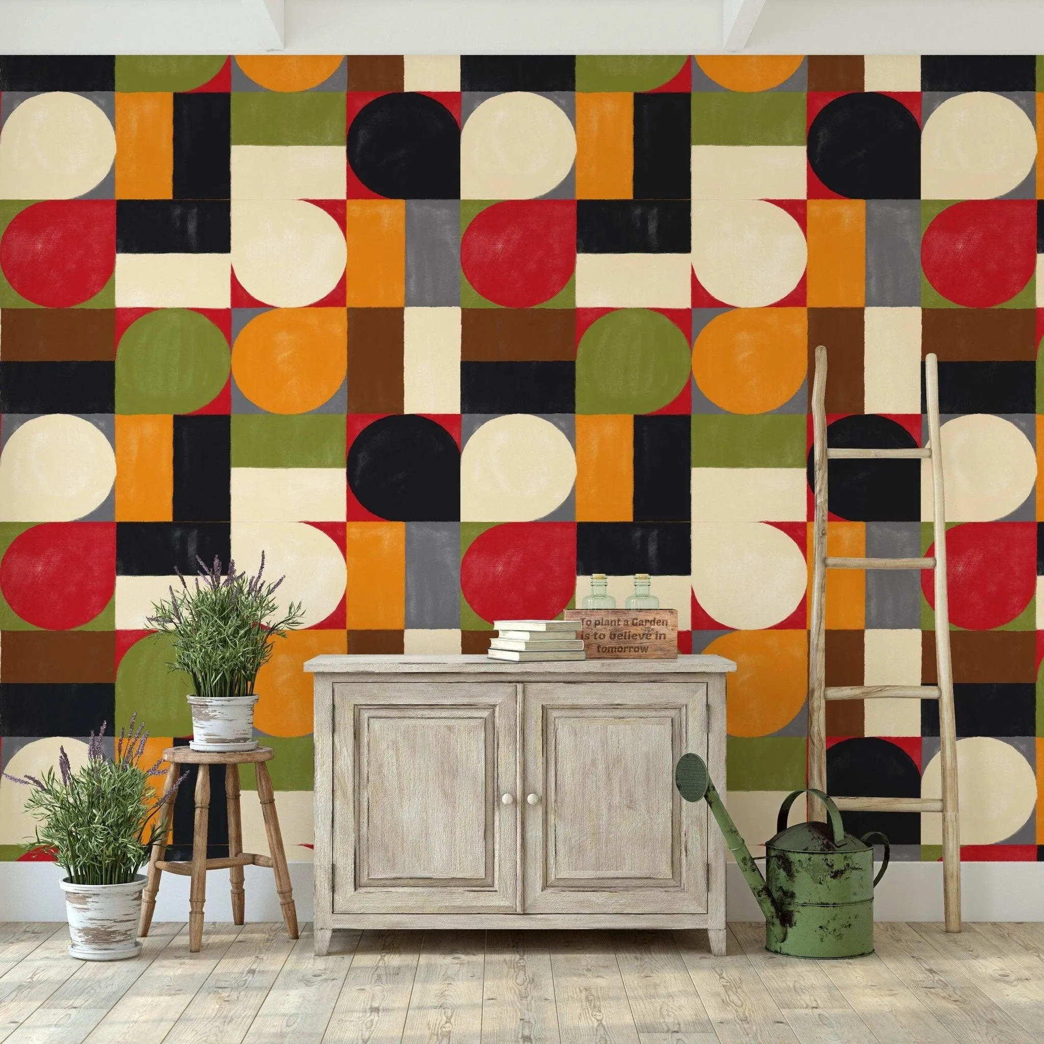 Mid Century Modern Retro Wallpaper