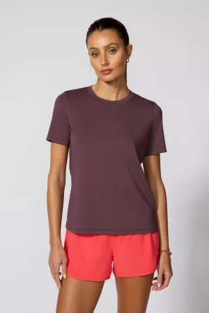 MPG Sport Women Pima Cotton Classic Fit Tee - HUCKLEBERRY