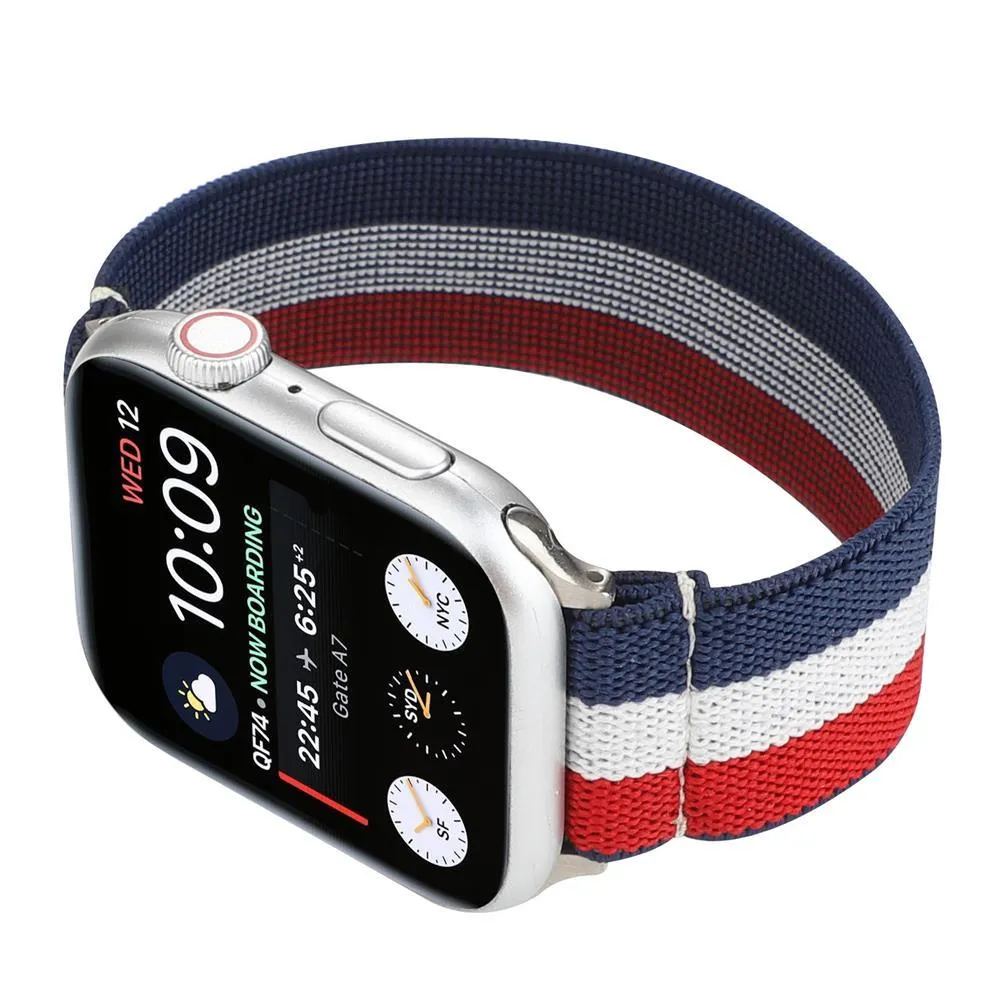 Neon Red Green Ethnic Pattern Apple Watch band Series Watchbands