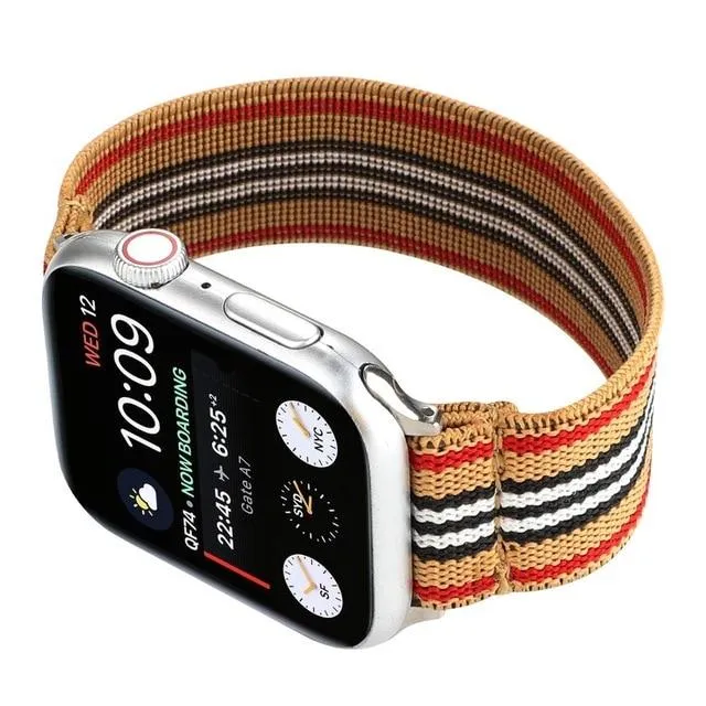 Neon Red Green Ethnic Pattern Apple Watch band Series Watchbands