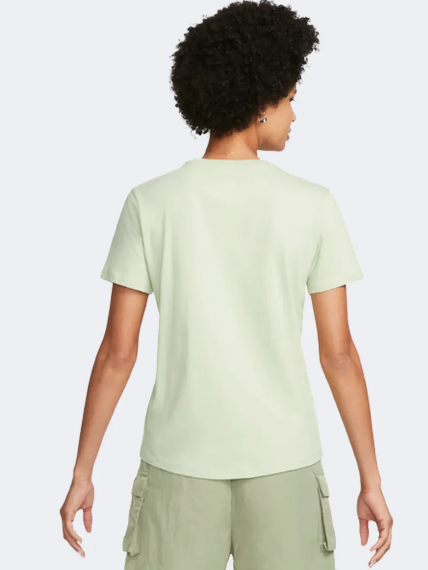 Nike Essential  Women Lifestyle T-Shirt Honeydew/White