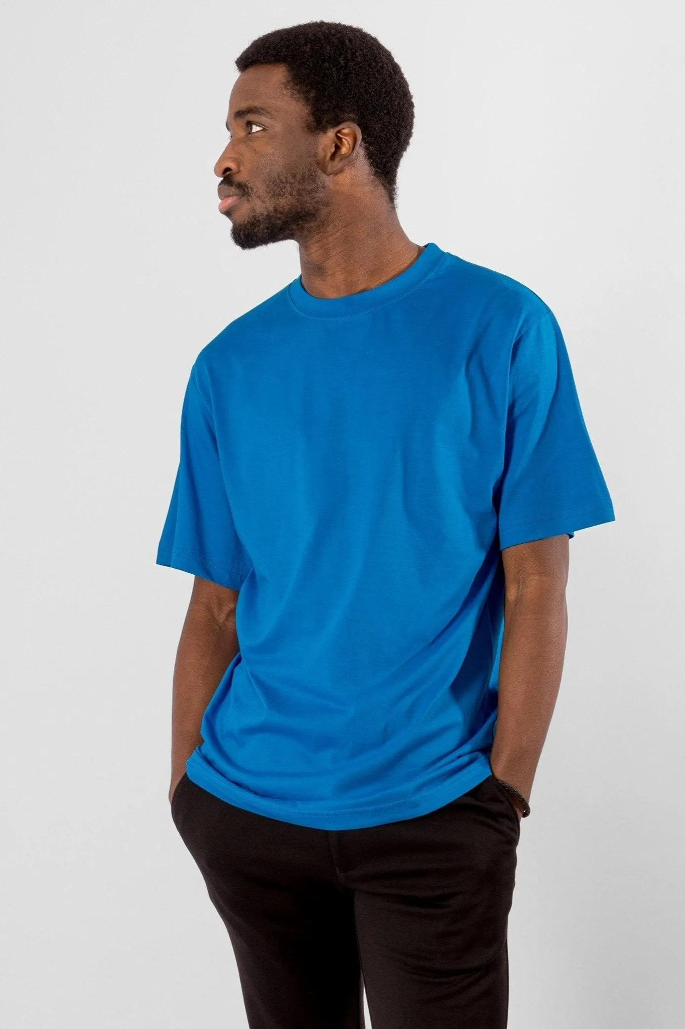 Oversized T-shirt - Turquoise Blue