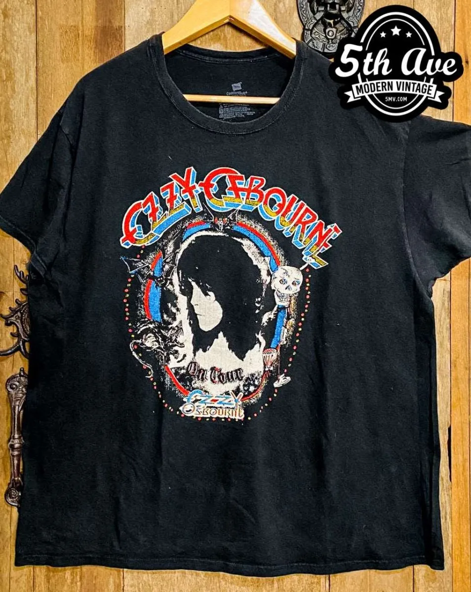 Ozzy Osbourne On Tour Vibrant Tee: A Colorful Homage to the Rock Legend