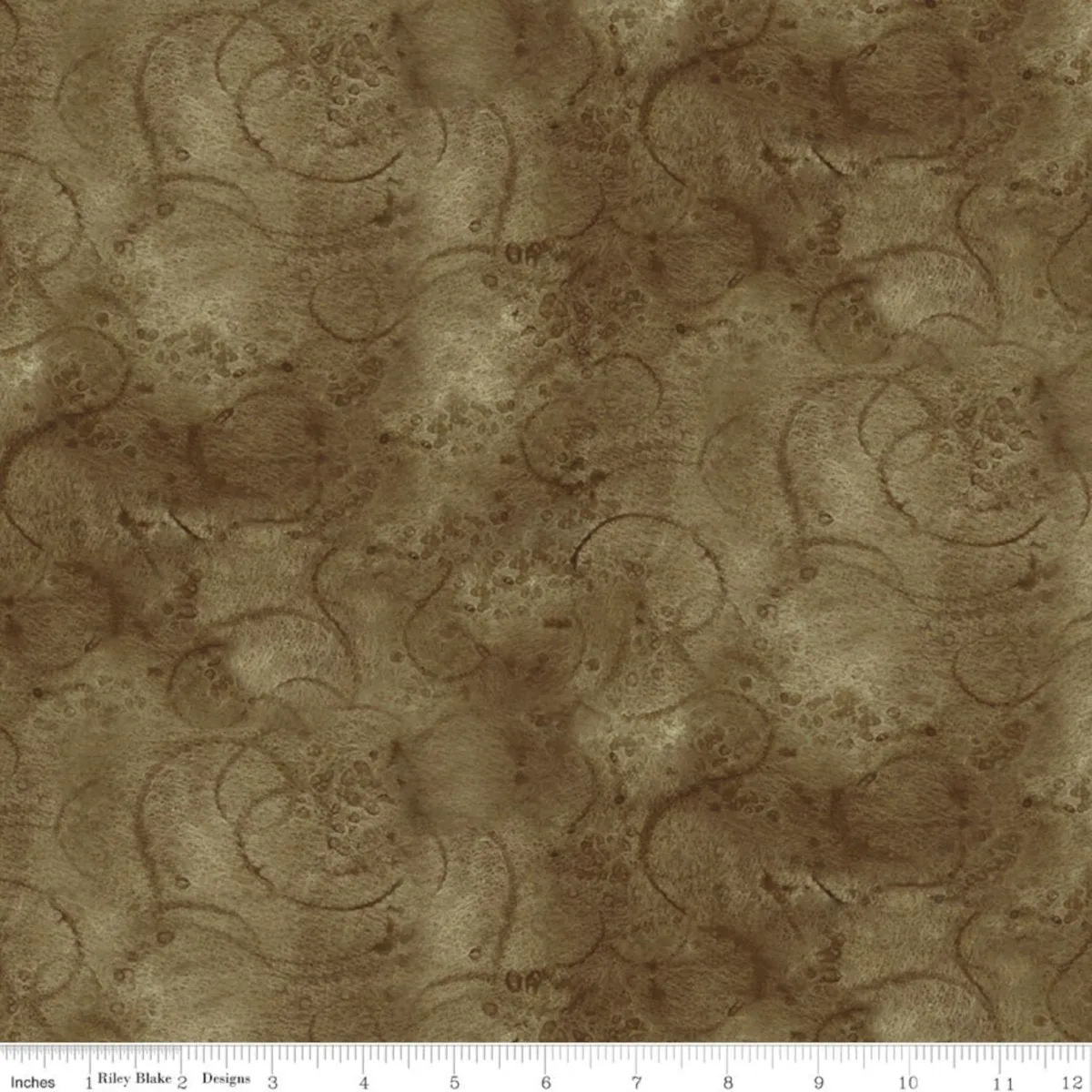 Painters Watercolor Swirl Sepia Fat Quarter by J Wecker Frisch | Riley Blake Designs