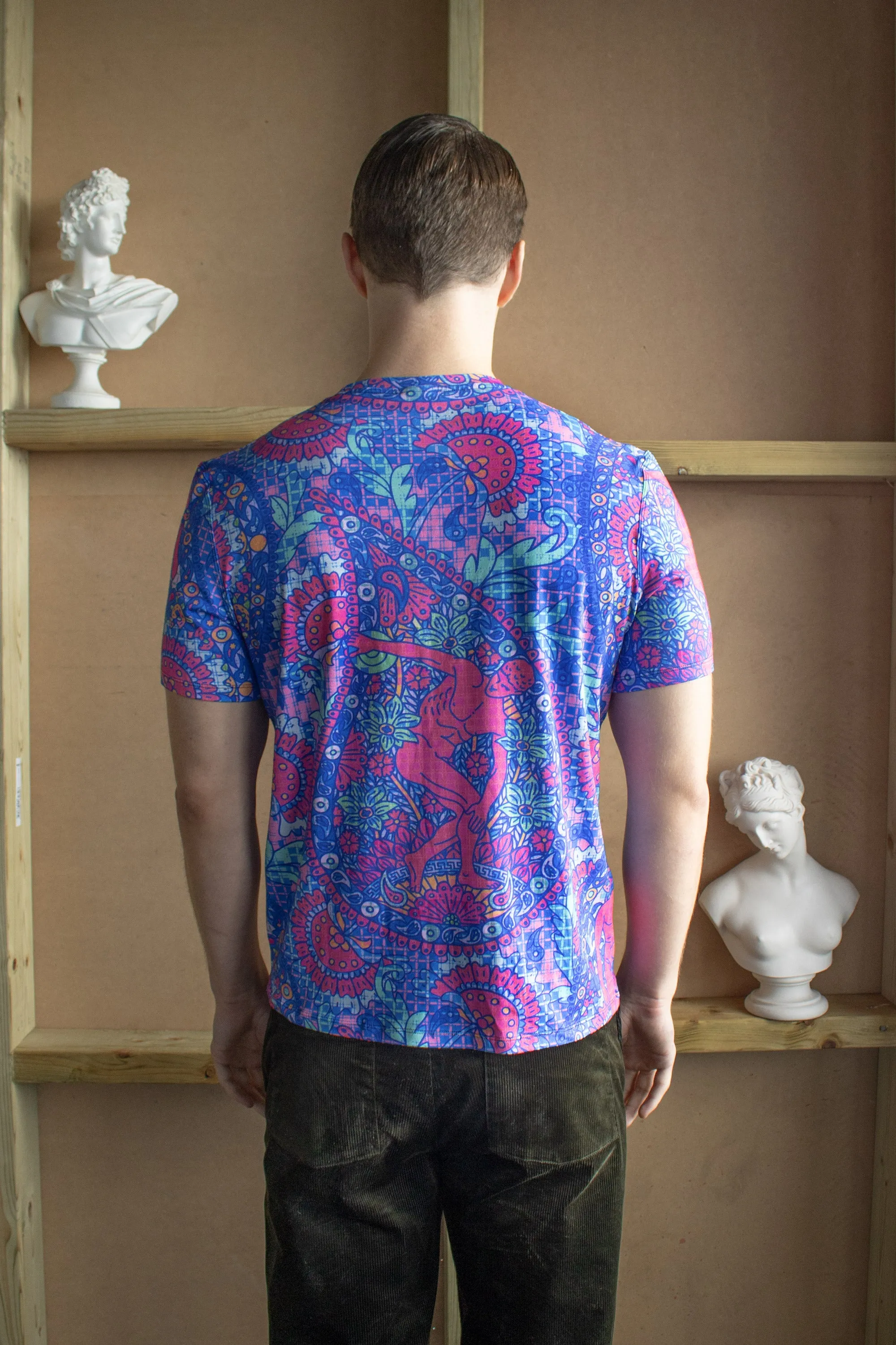 Paisley Gods – Pink and Blue T-shirt