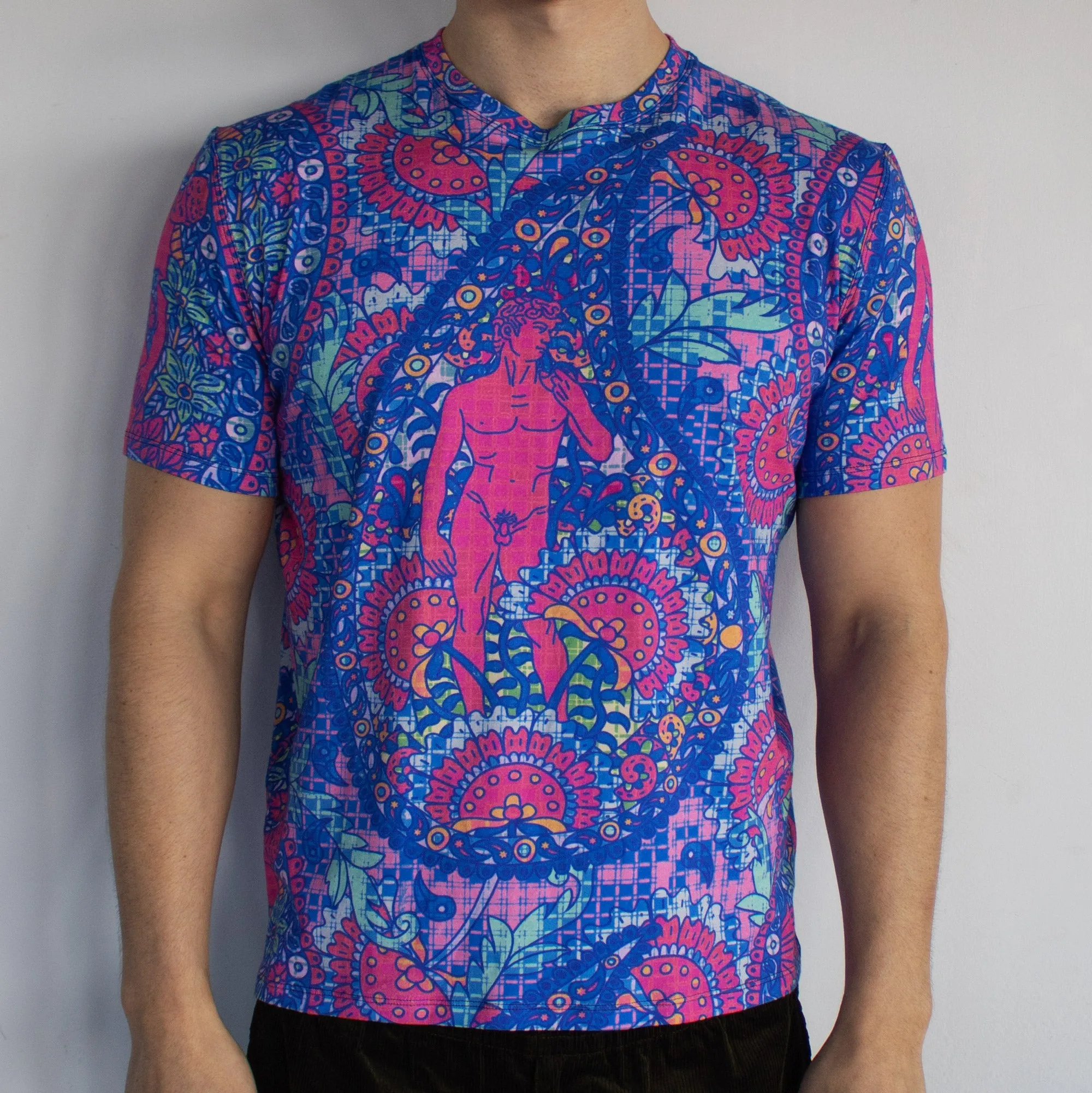 Paisley Gods – Pink and Blue T-shirt