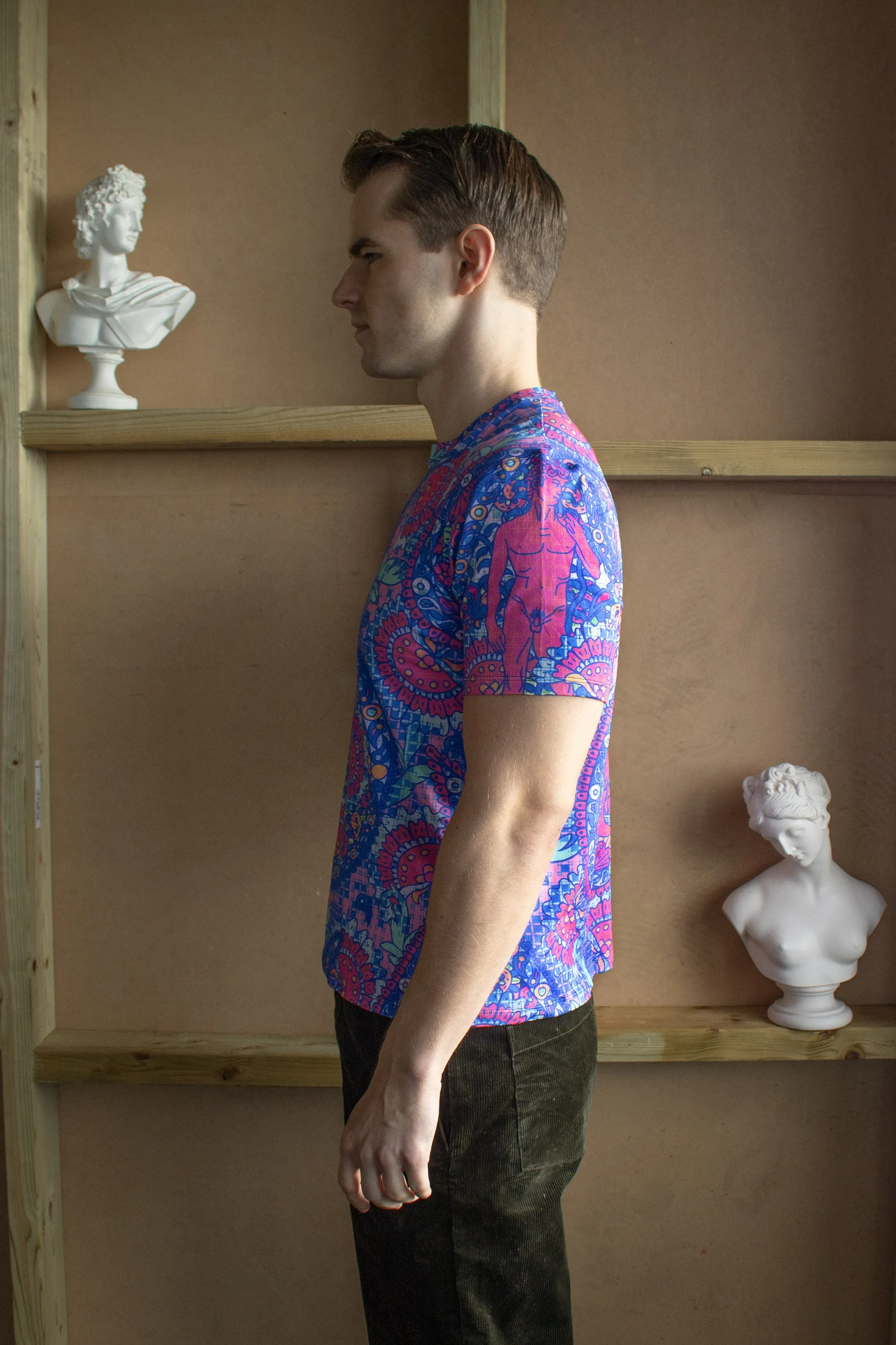 Paisley Gods – Pink and Blue T-shirt