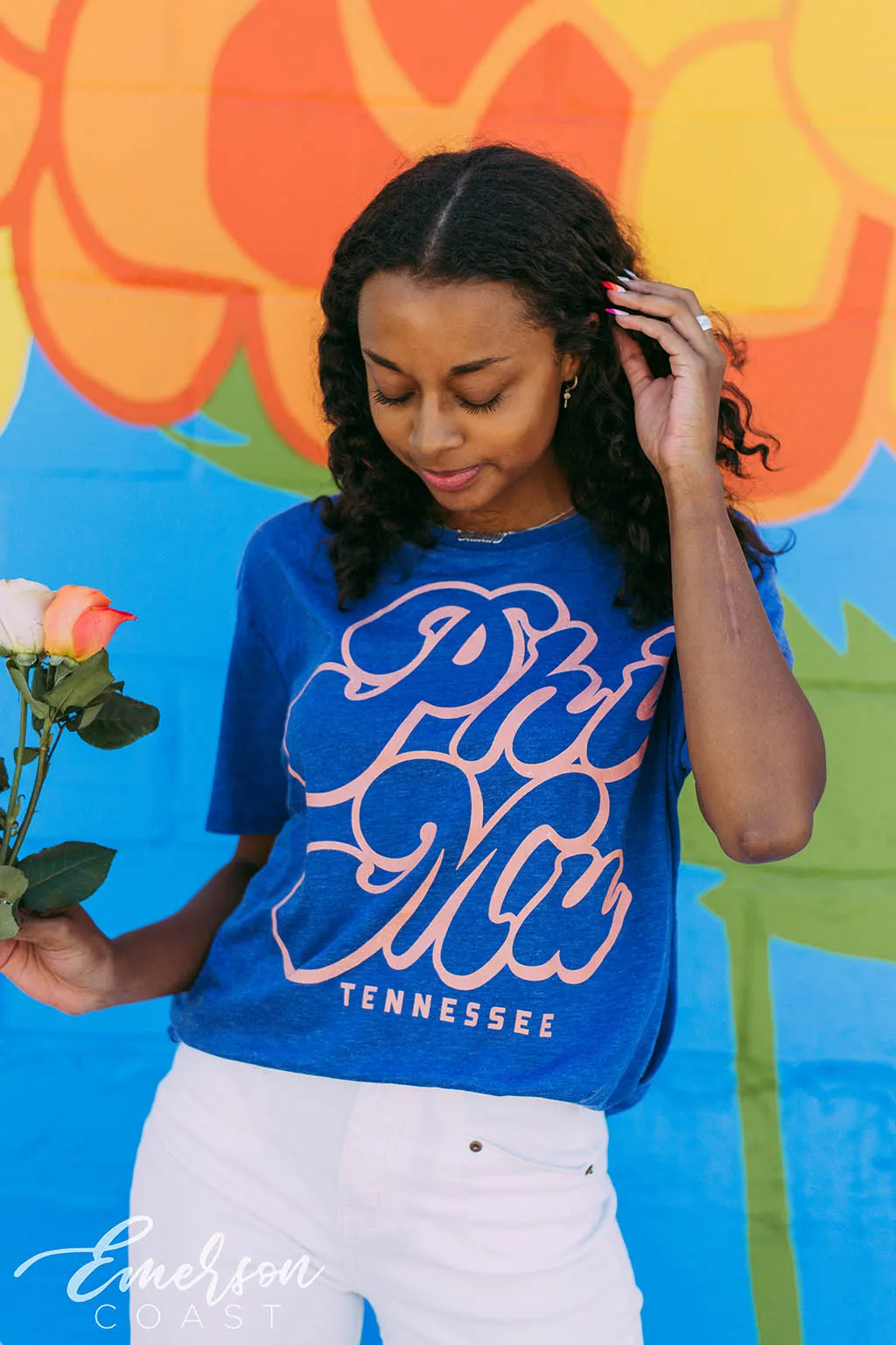 Phi Mu Bright Acid Wash T-Shirt