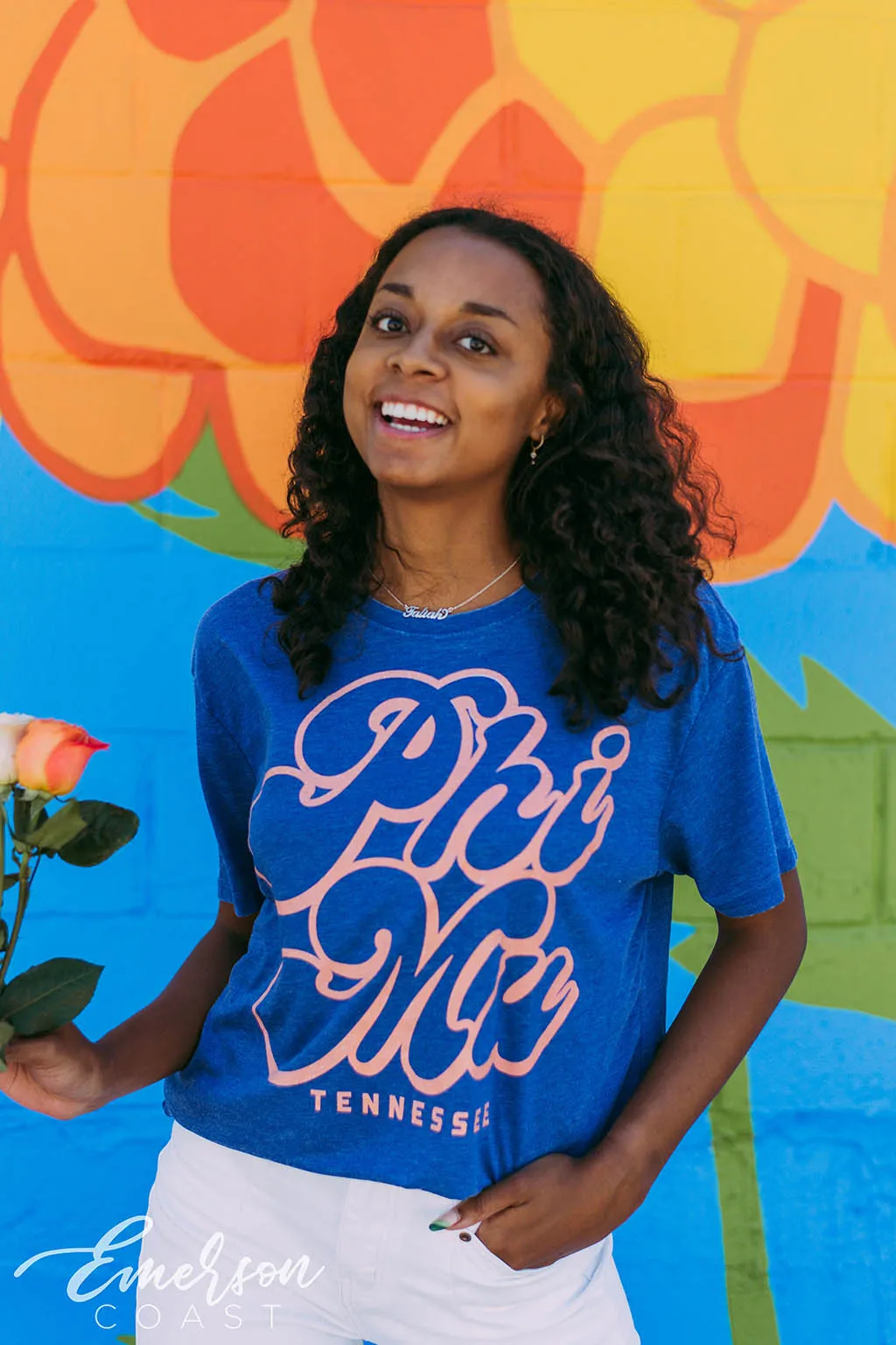 Phi Mu Bright Acid Wash T-Shirt