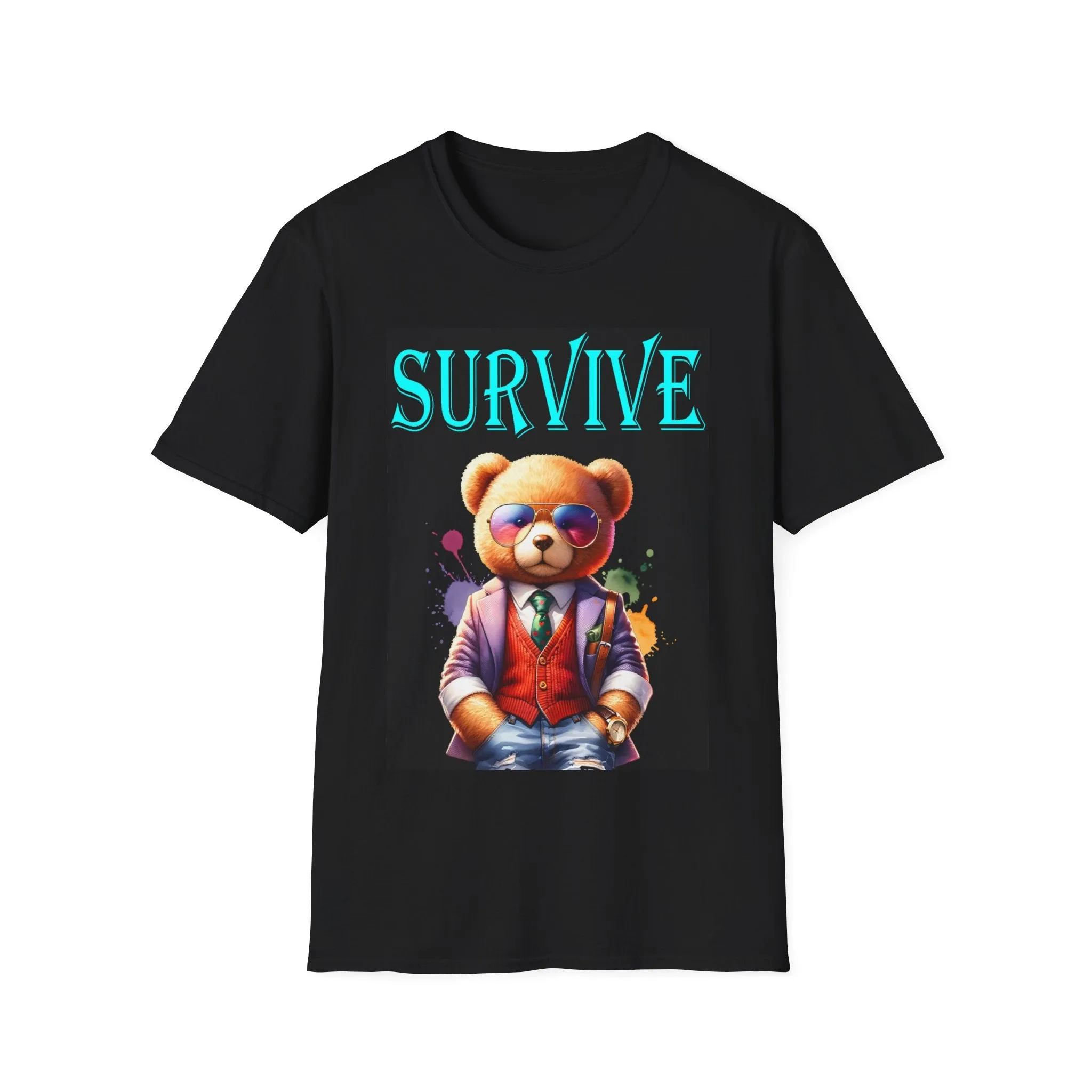 Princess Grace Cool Bear Survive Unisex Softstyle T-Shirt