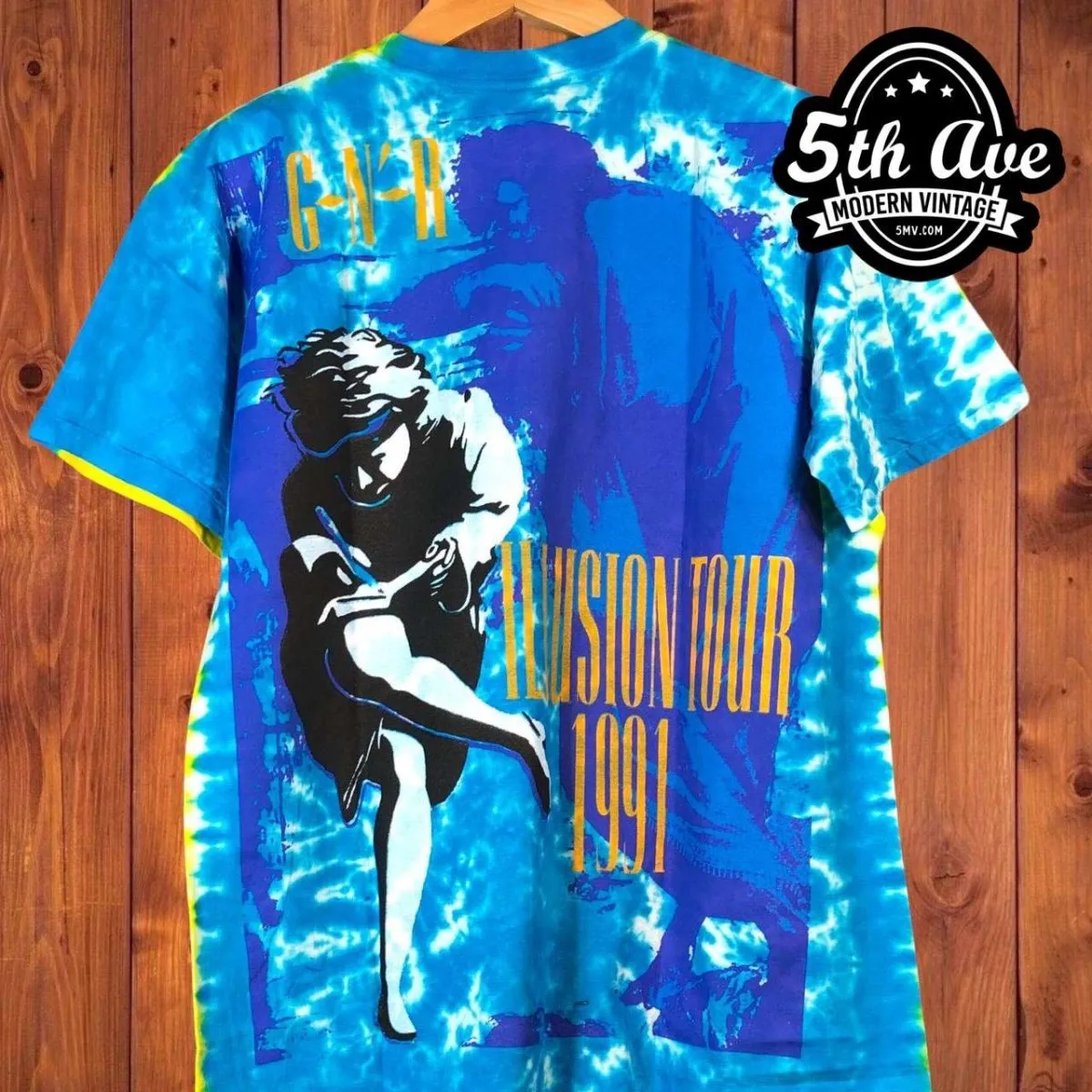 Psychedelic Illusions: Guns N' Roses Use Your Illusion '92-'93 Tie-Dye OVP Shirt