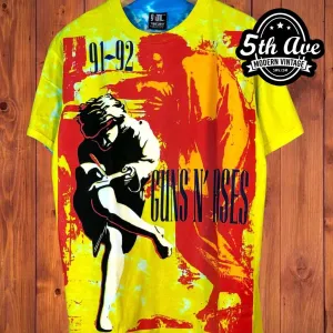 Psychedelic Illusions: Guns N' Roses Use Your Illusion '92-'93 Tie-Dye OVP Shirt