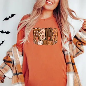 Pumpkin Fall Mama Shirt