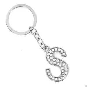 Q-Z Personalized Letters Crystal Keychain