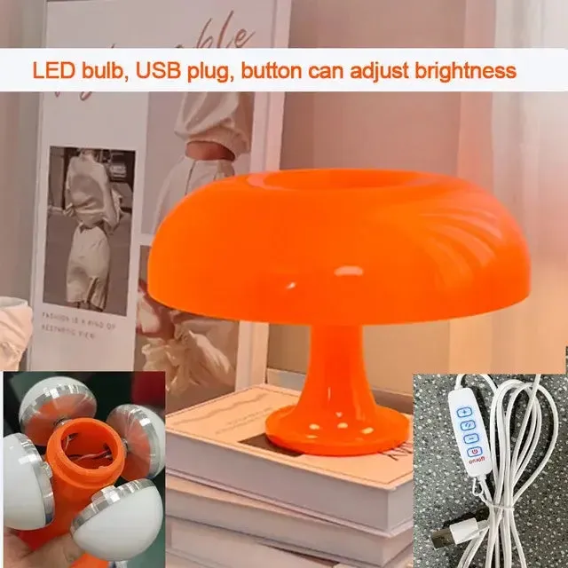 Retro Creative Mushroom Table Lamp