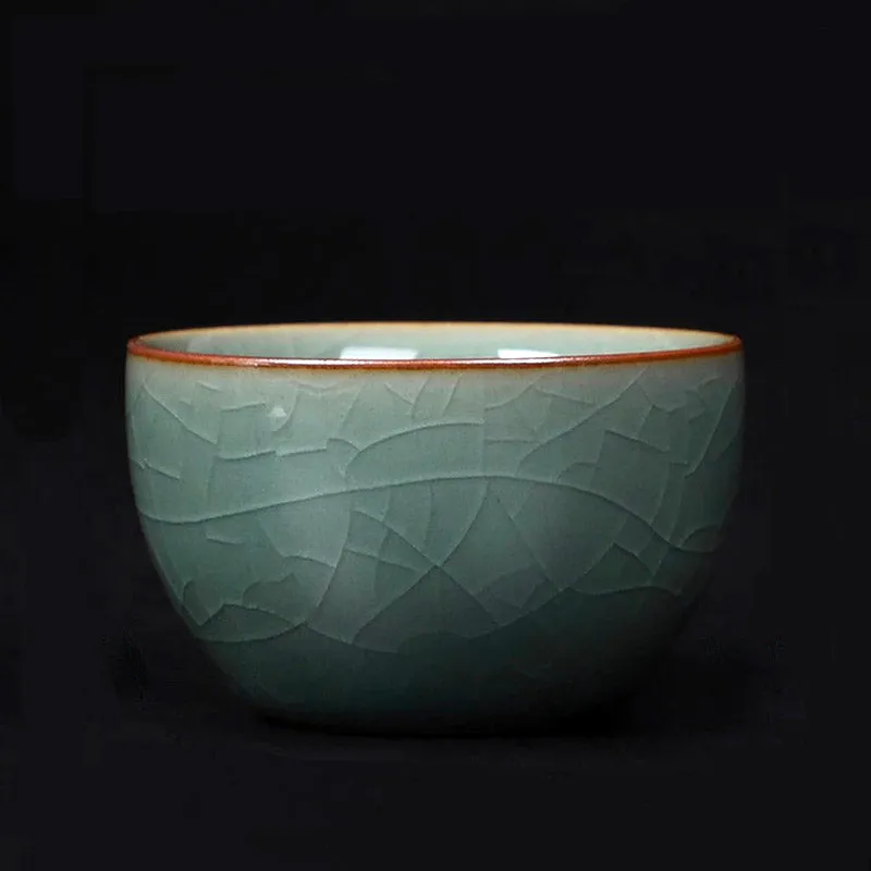 Ru Kiln Ice Crackle Retro Ceramic Tea Cup