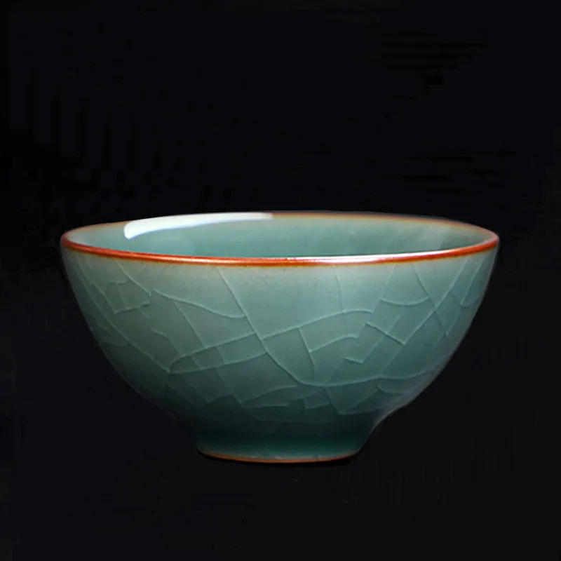 Ru Kiln Ice Crackle Retro Ceramic Tea Cup