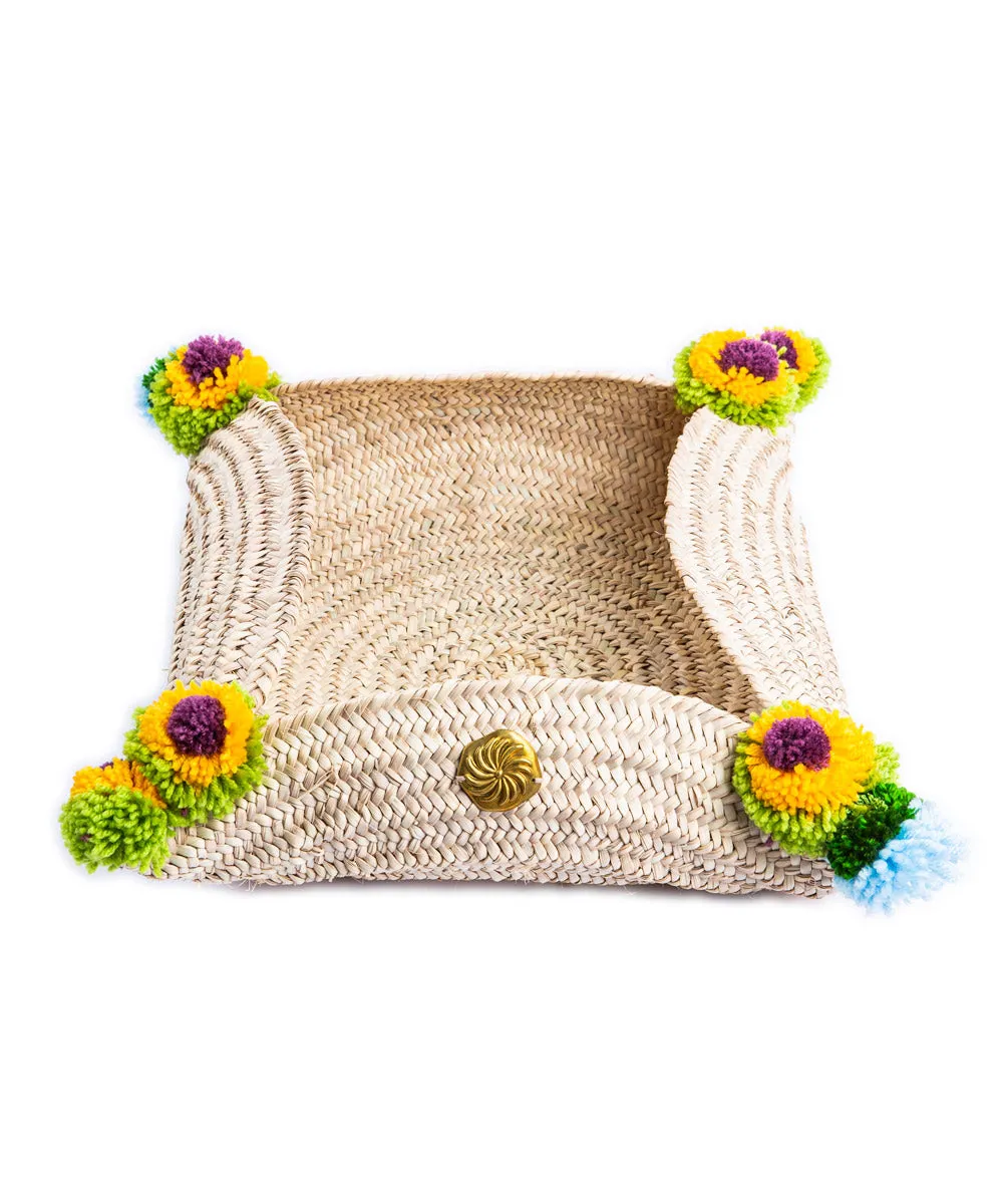 Shandaweel Flowery Bread Basket