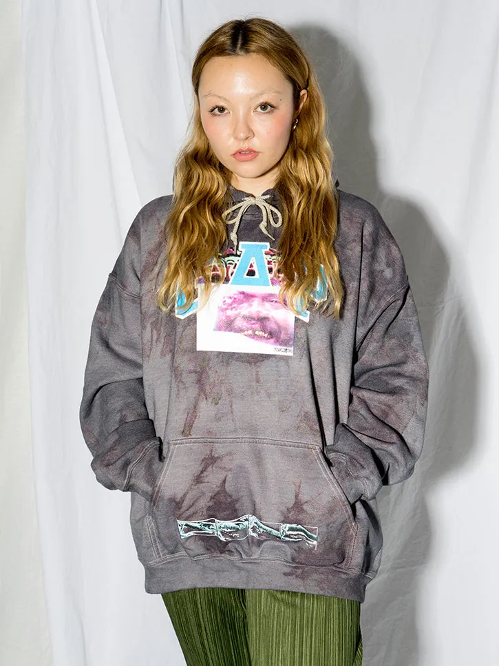 Stacy House G@P Bootleg Hoodie, Dark Grey Tie Dye