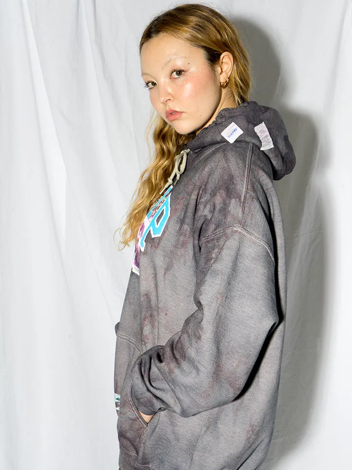 Stacy House G@P Bootleg Hoodie, Dark Grey Tie Dye