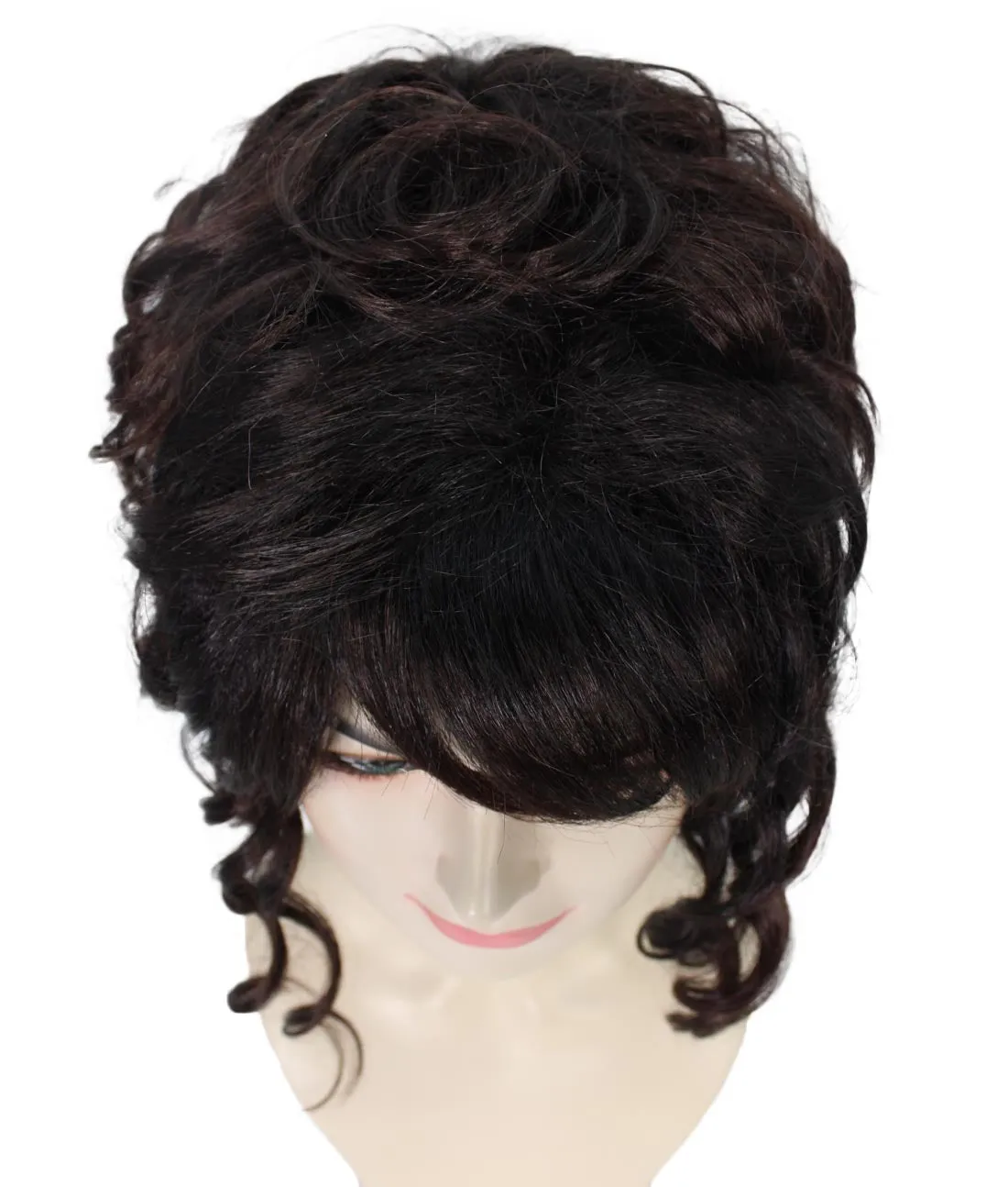 Swept Up Step SIster | Women's Brown Color Curly Shoulder Length Trendy Swept Up Step SIster Wig