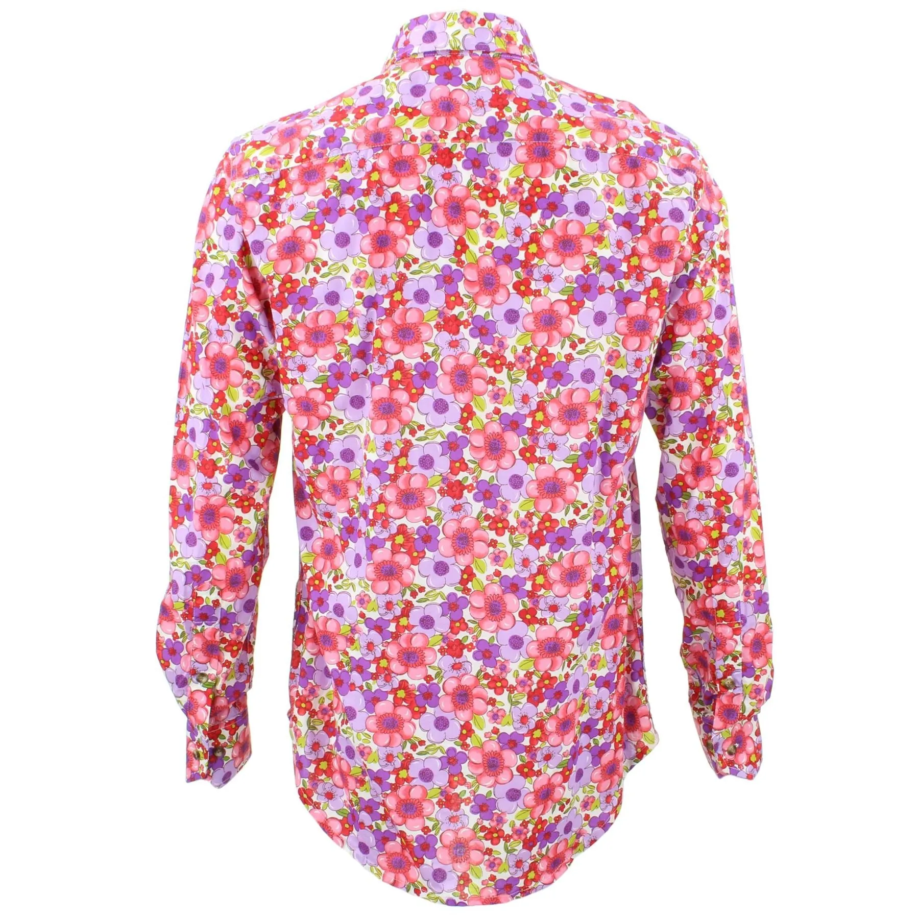 Tailored Fit Long Sleeve Shirt - Bright Summer Floral