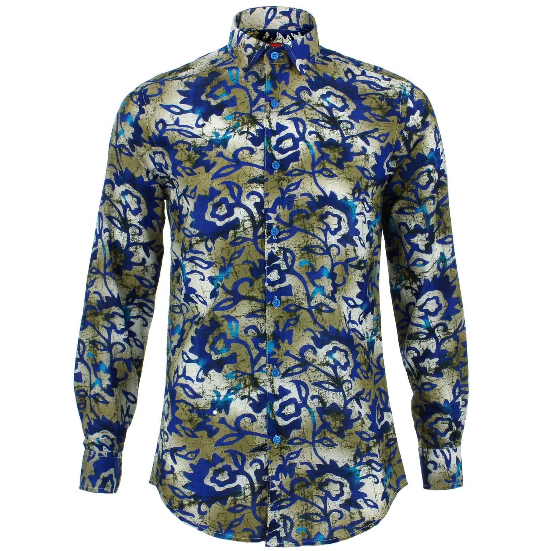 Tailored Fit Long Sleeve Shirt - Floral Blend