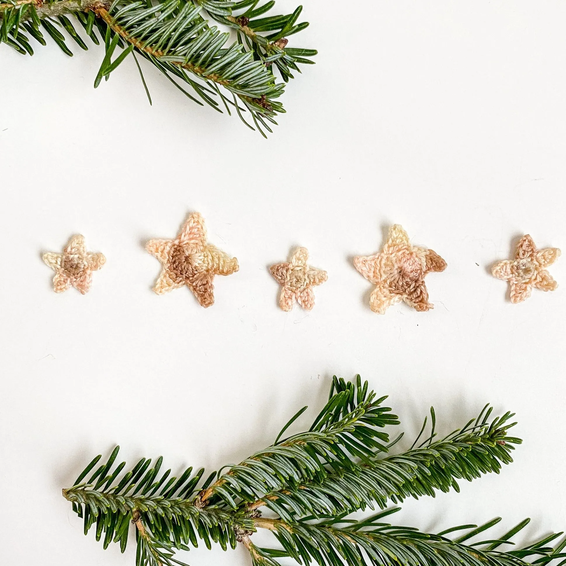 Teeny, Tiny and Small Crochet Star Garland Pattern