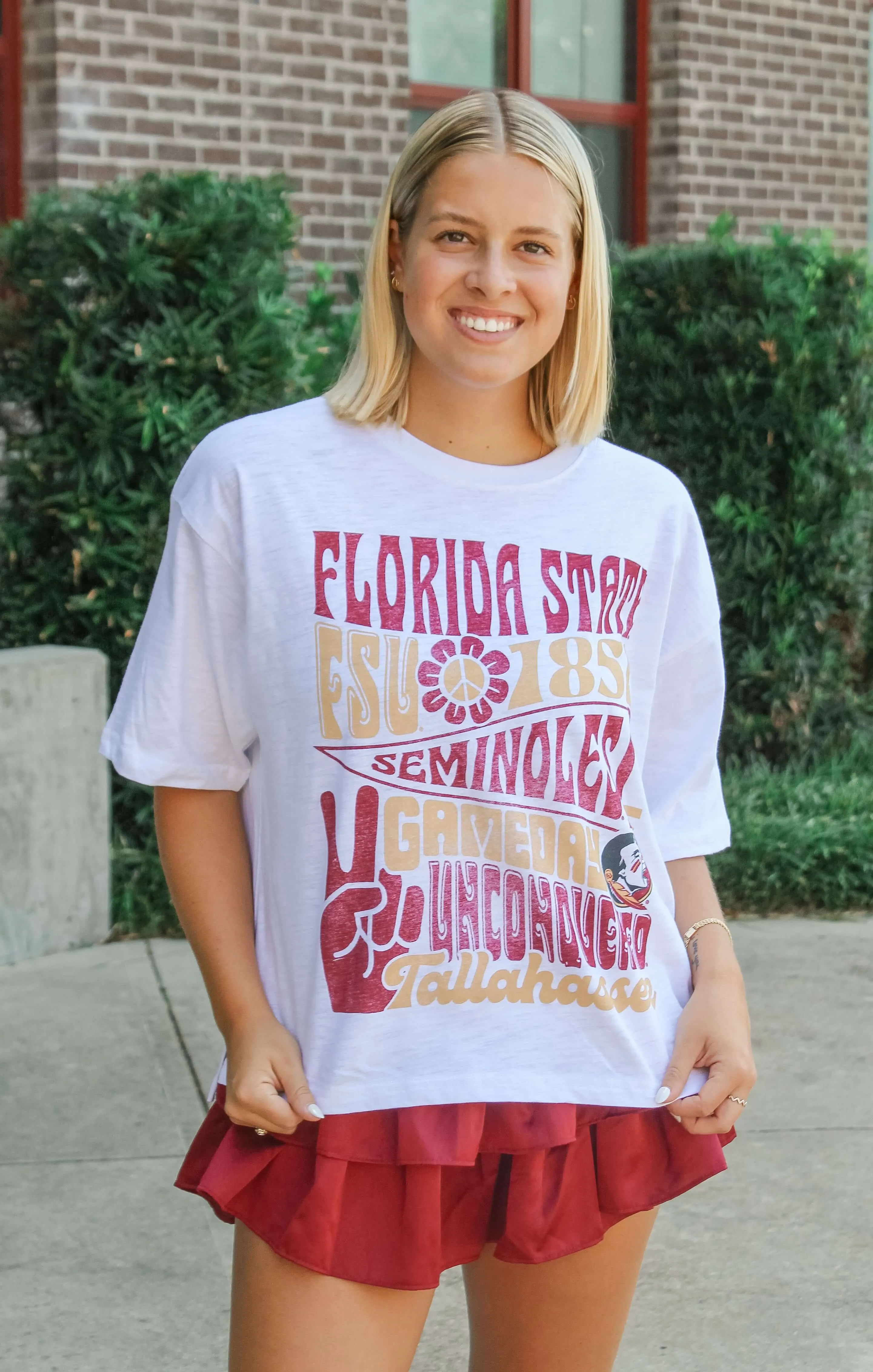 The Florida State "Meadow" Oversized Slub Tee