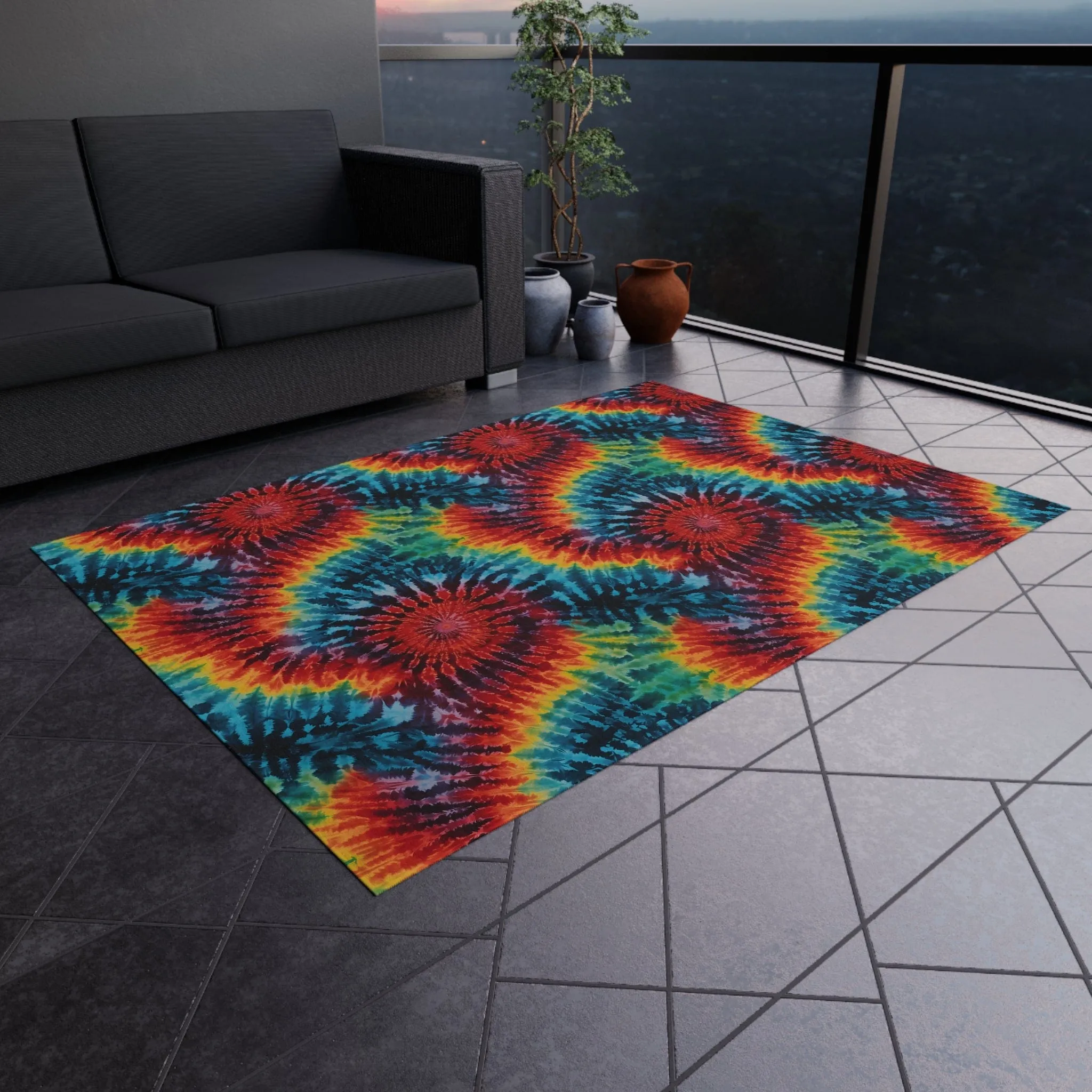 Tie Dye Rug