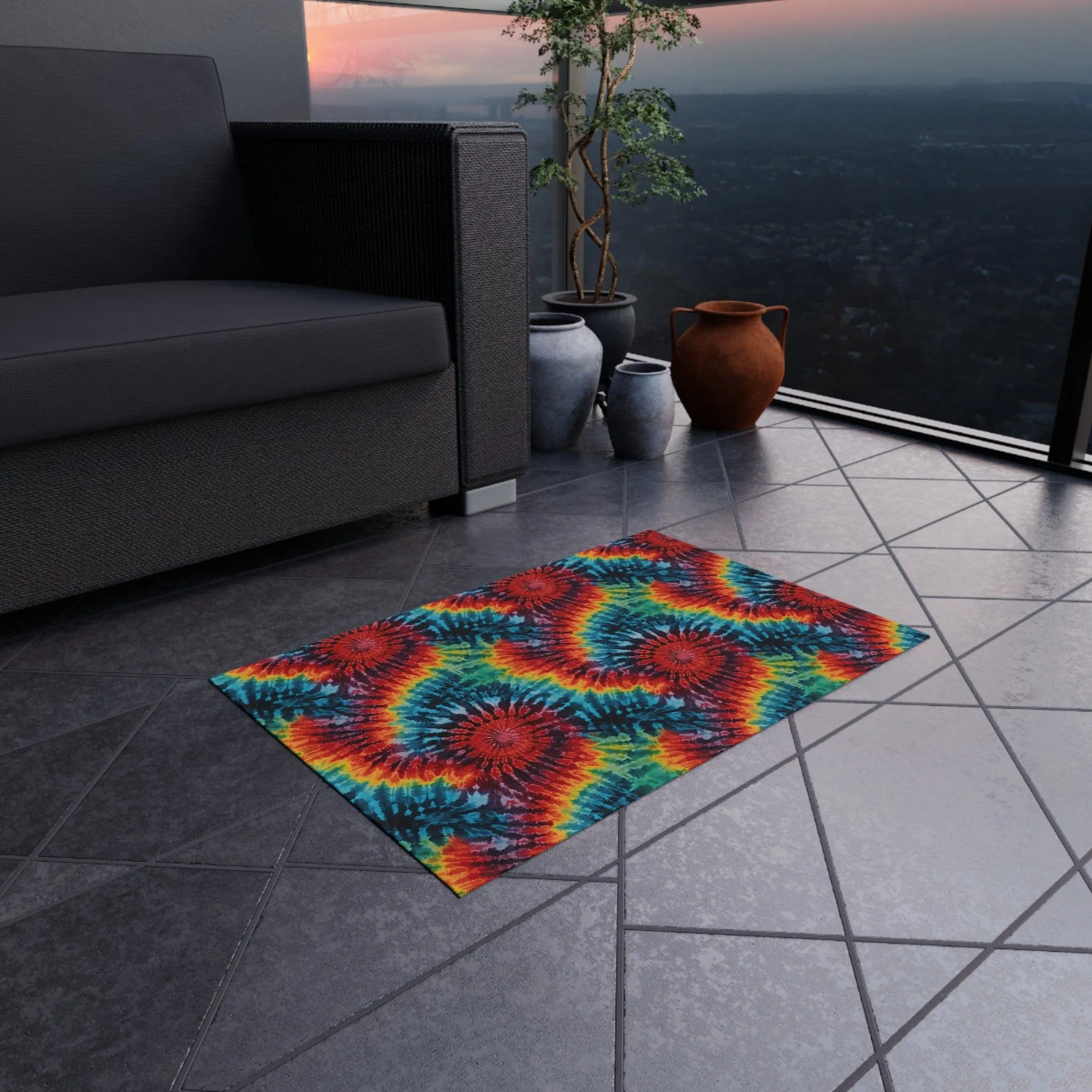 Tie Dye Rug