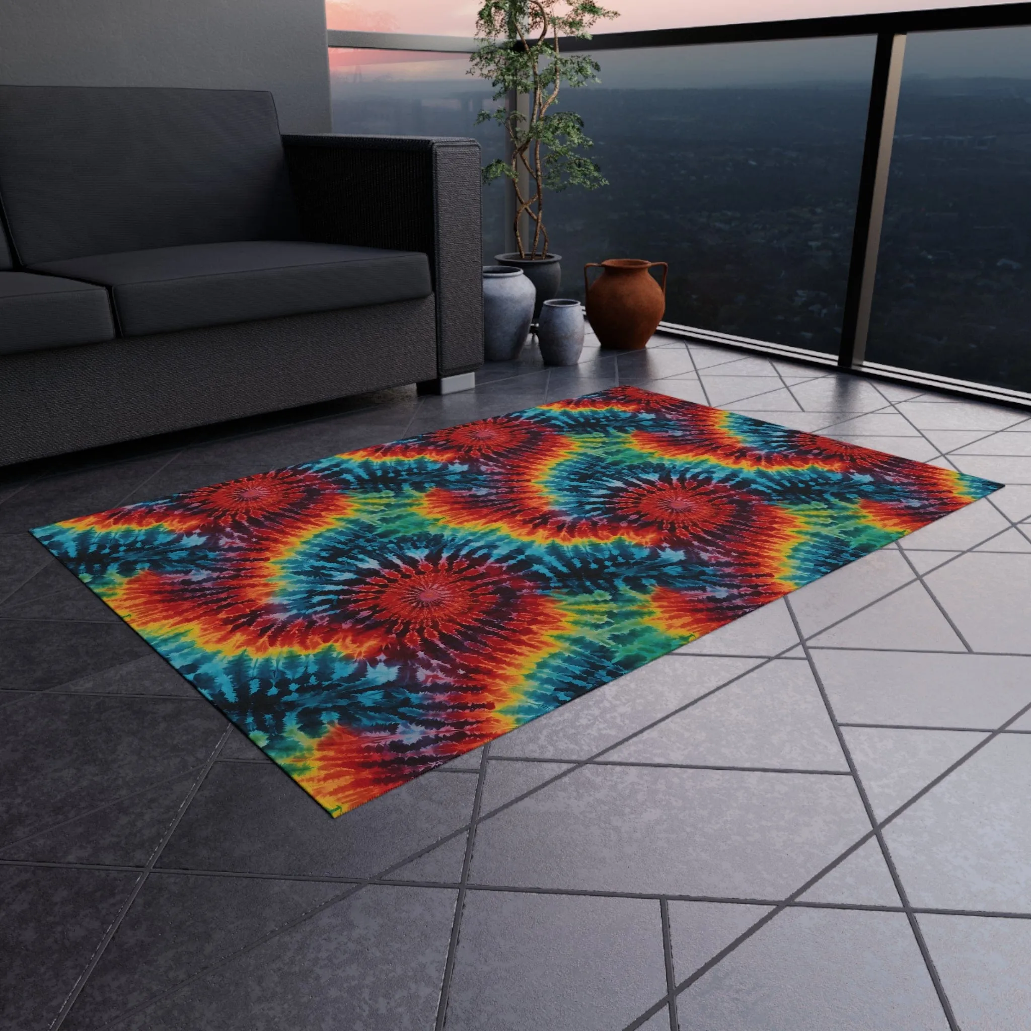 Tie Dye Rug