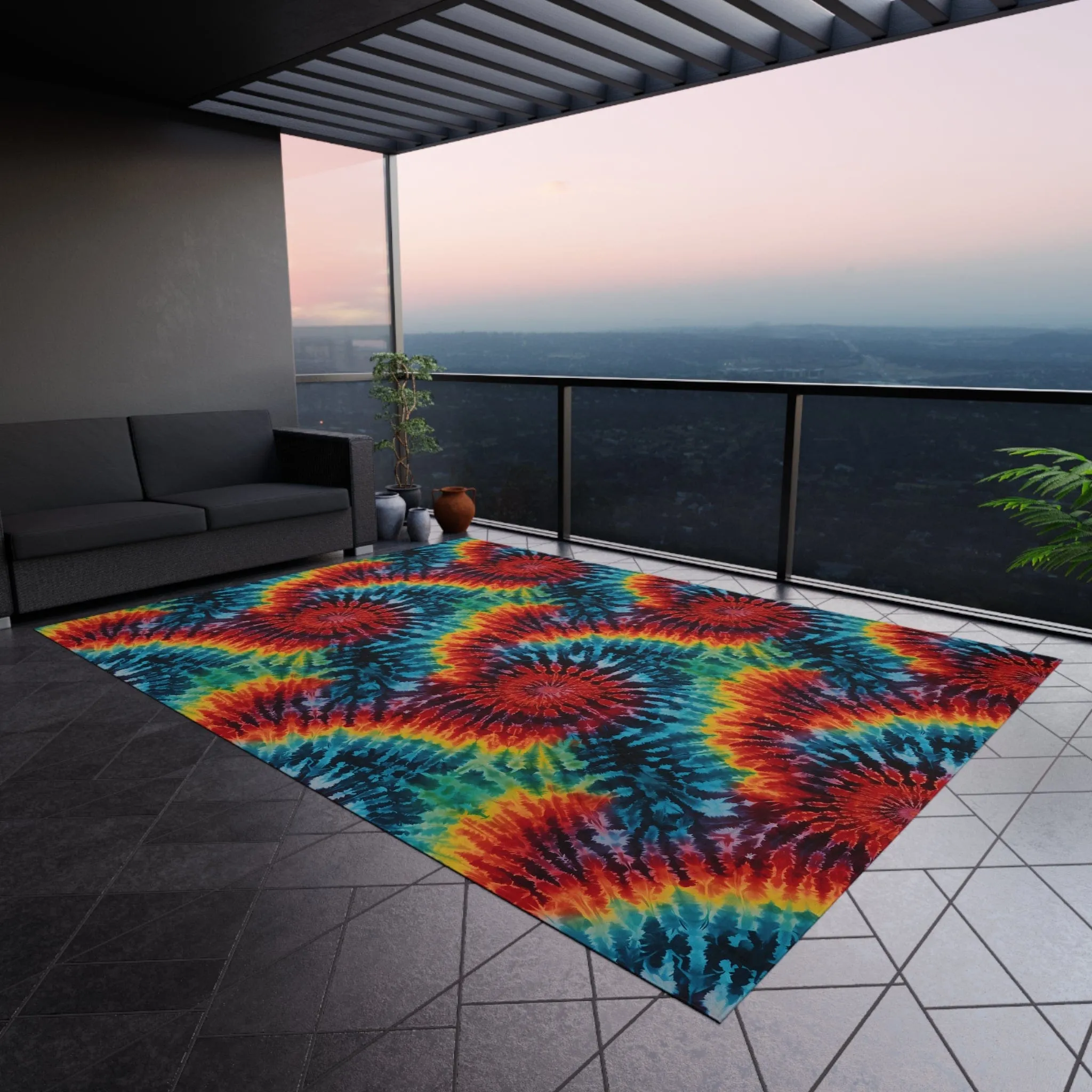 Tie Dye Rug