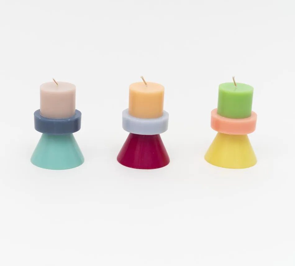 Vibrant Mini Stack Candle