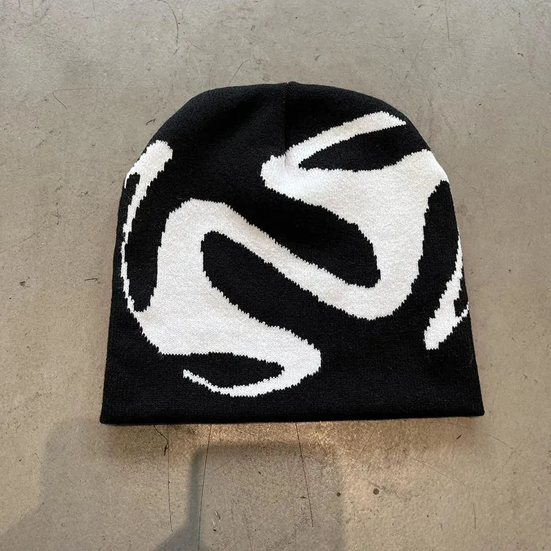 Women Hat Knitting Beanies Goth Tooth Caps