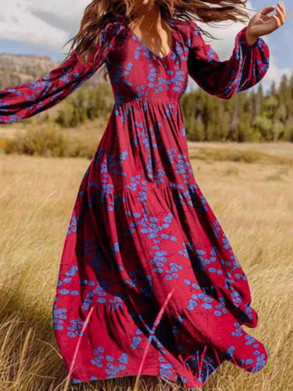 Women's Floral Print Maxi dress