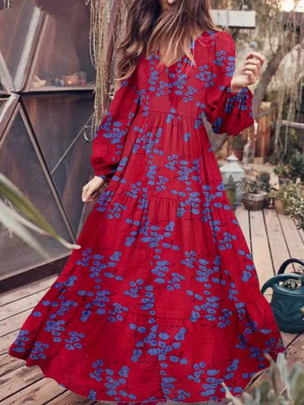 Women's Floral Print Maxi dress