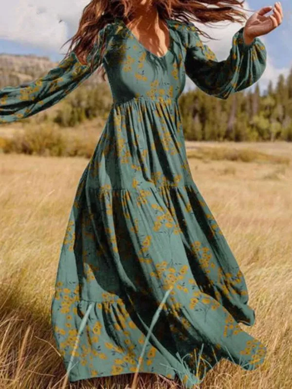 Women's Floral Print Maxi dress