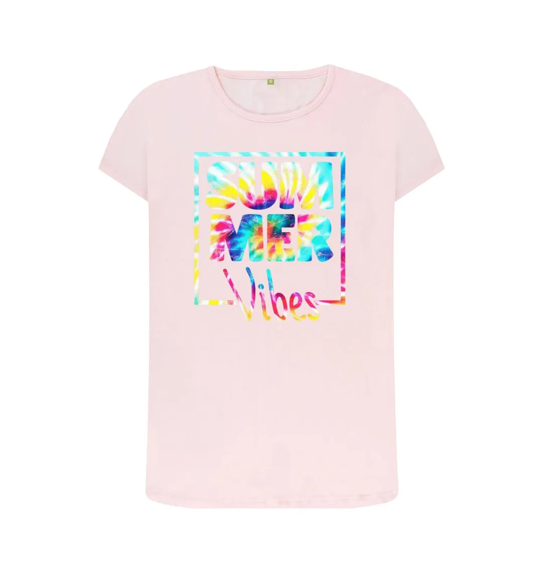 Women's Summer Vibes Organic Tee