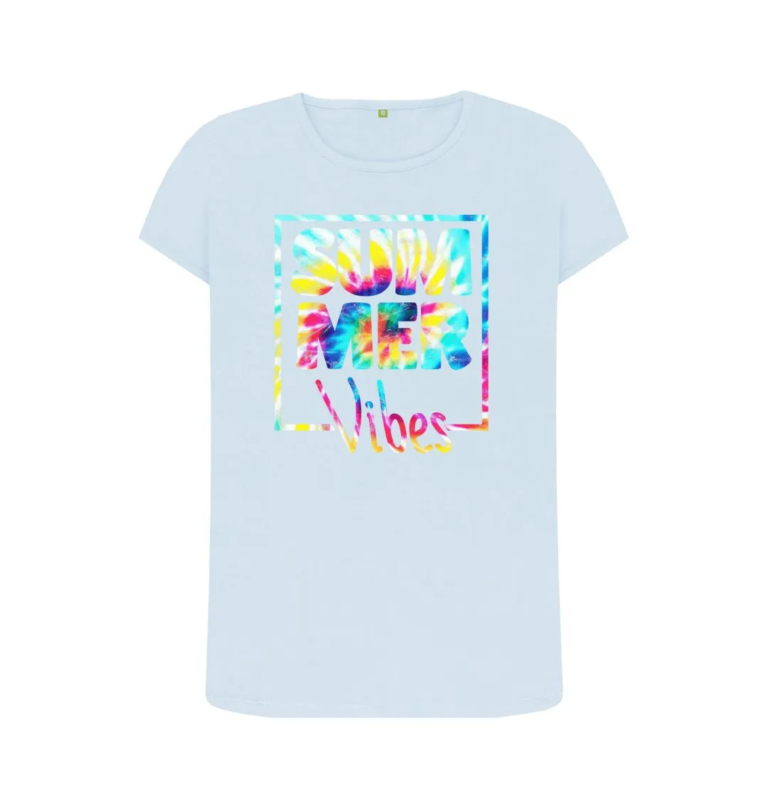 Women's Summer Vibes Organic Tee