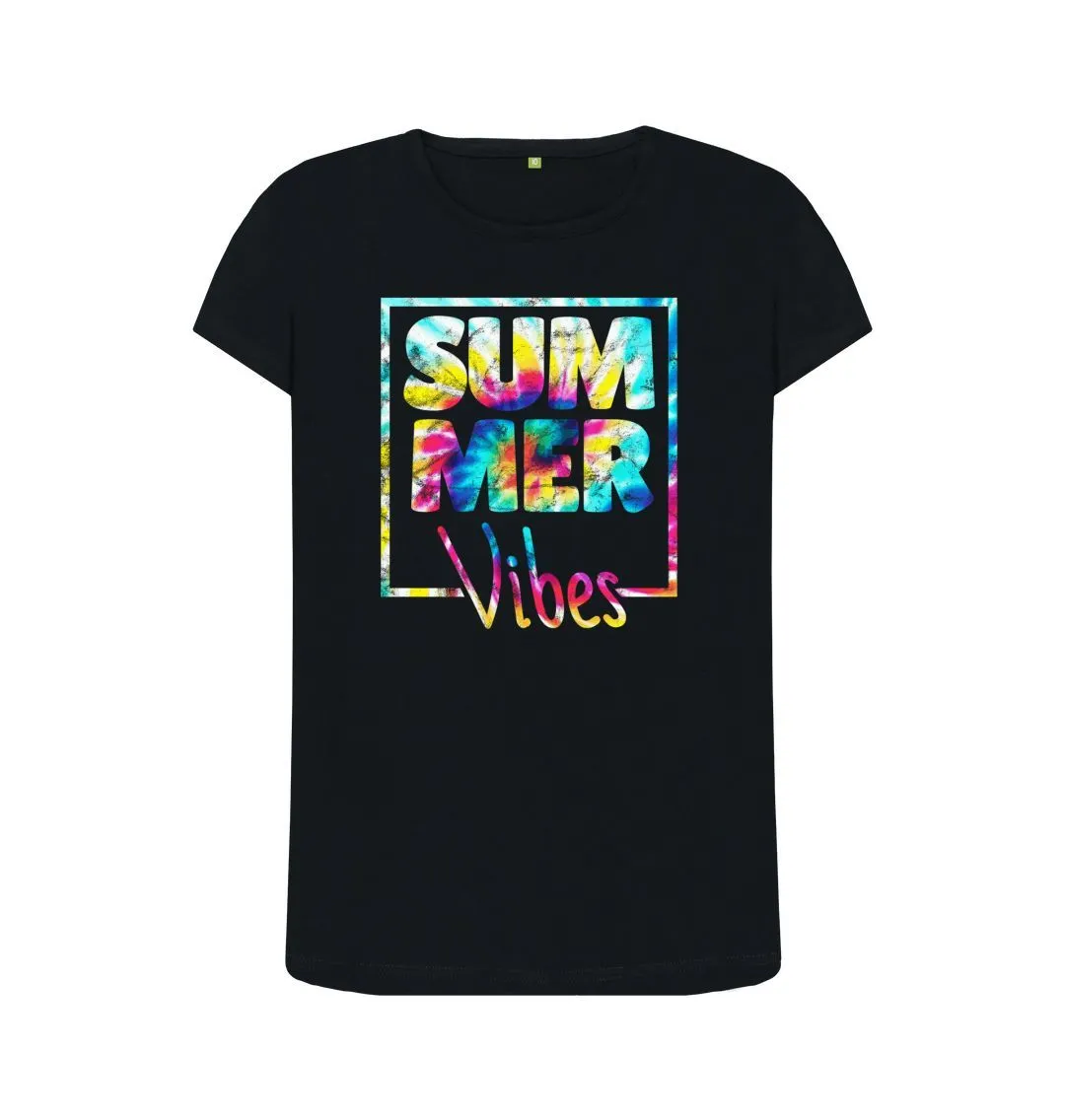 Women's Summer Vibes Organic Tee