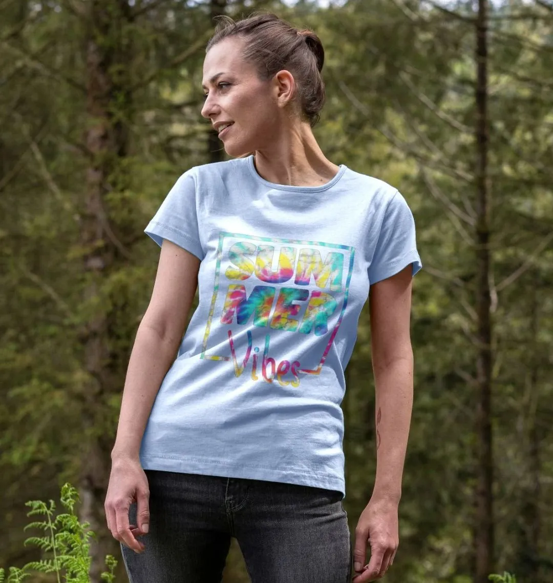 Women's Summer Vibes Organic Tee