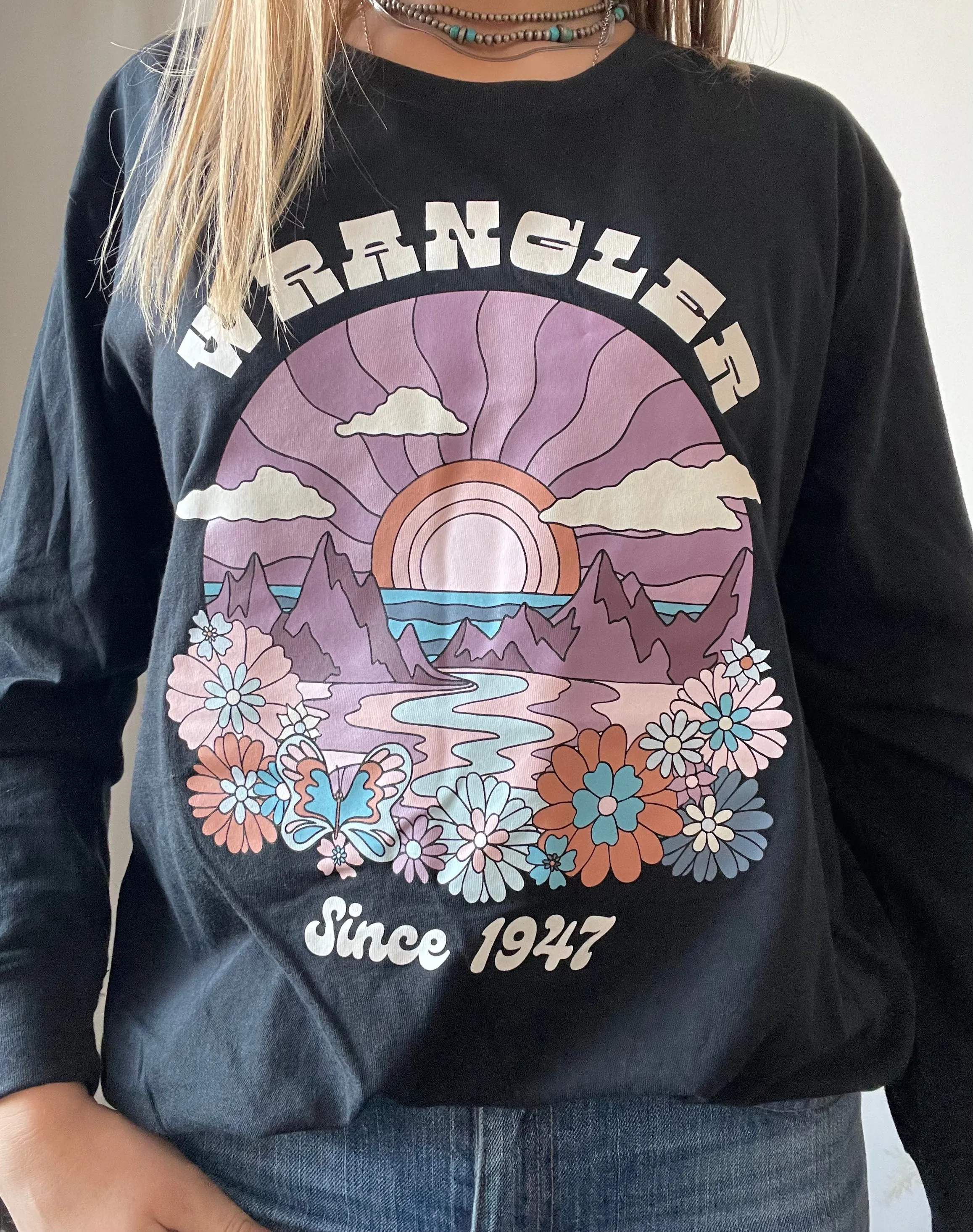 Wrangler Groovy Sky Boyfriend Tee